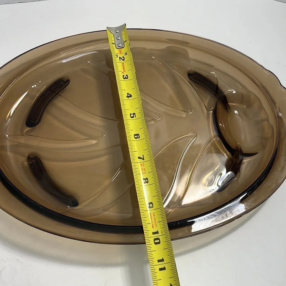 PYREX Brown “Tree of life” serving platter # 815 - Picture 8 of 13
